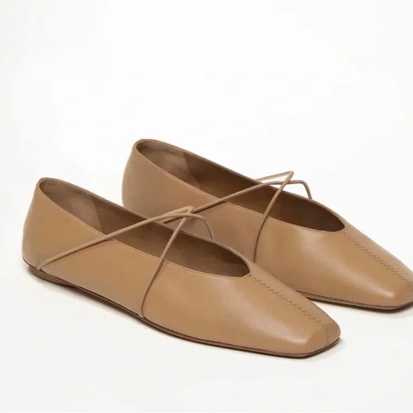 M. Gemi “The Una” - Light Tan Ballet Flats - Picture 3 of 11
